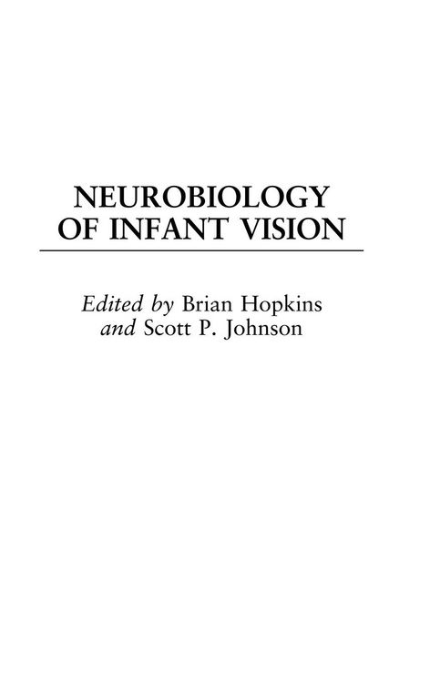 Produktbild: Neurobiology of Infant Vision