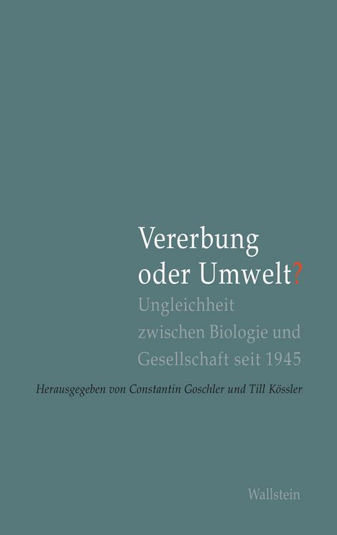 Produktbild: Vererbung oder Umwelt?
