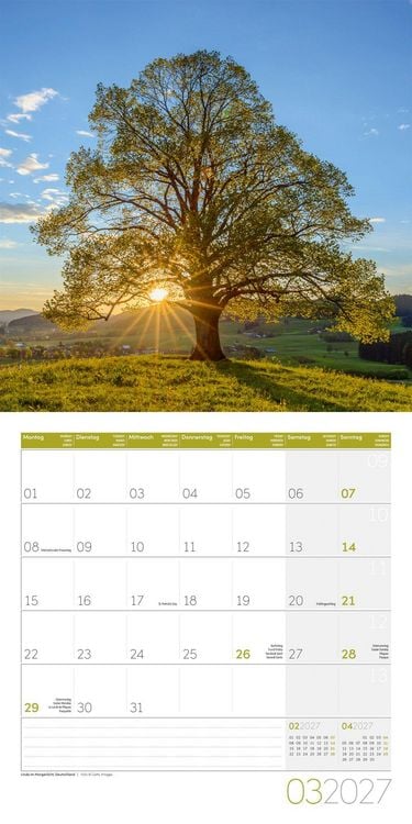 Produktbild: Magie des Lichts Kalender 2027 - 30x30 - Art12
