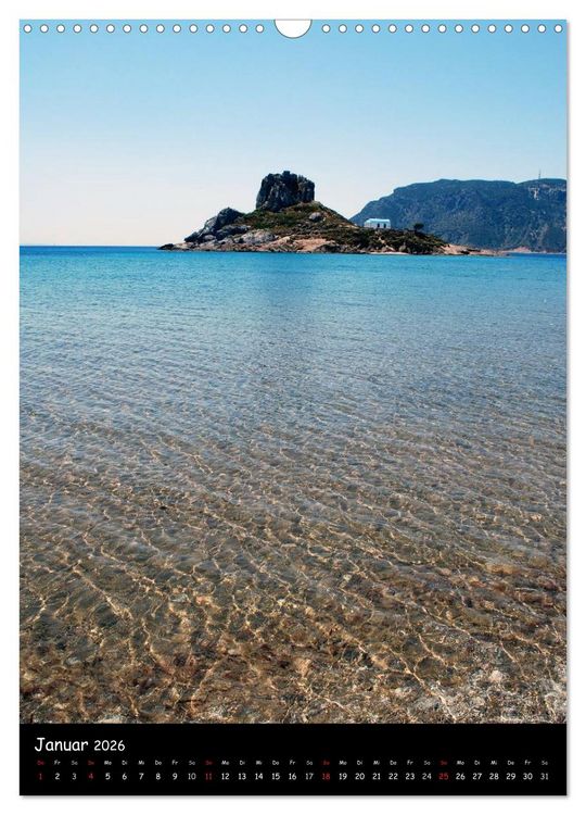 Produktbild: Griechenland - Insel Kos (Wandkalender 2026 DIN A3 hoch), CALVENDO Monatskalender