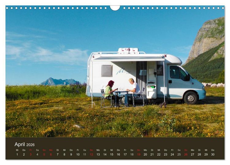 Produktbild: Wohnmobil-Reisen (Wandkalender 2026 DIN A3 quer), CALVENDO Monatskalender
