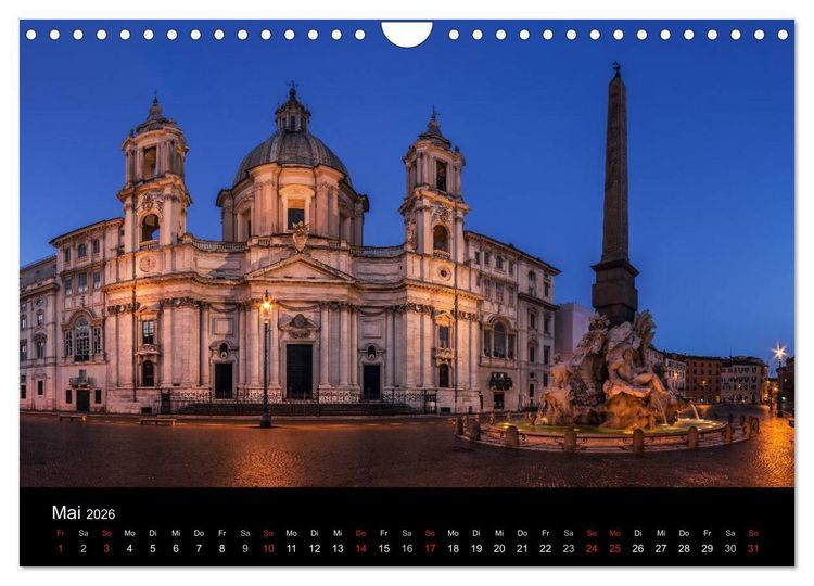 Produktbild: Rom - Impressionen aus der ewigen Stadt (Wandkalender 2026 DIN A4 quer), CALVENDO Monatskalender