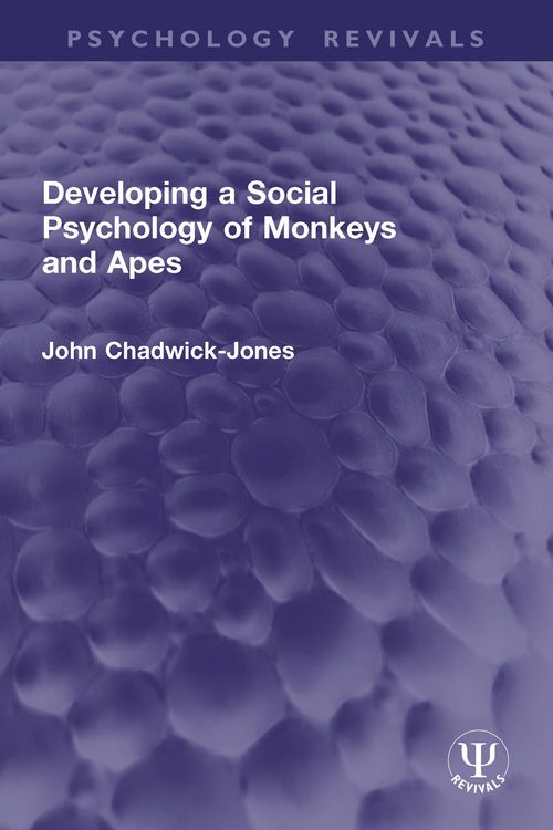 Produktbild: Developing a Social Psychology of Monkeys and Apes