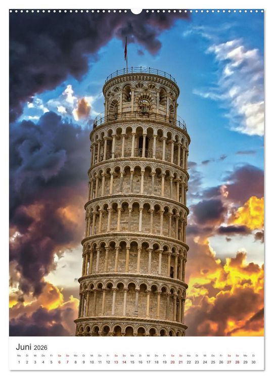 Produktbild: Italien - Einmalige Landschaften. (Wandkalender 2026 DIN A2 hoch), CALVENDO Monatskalender