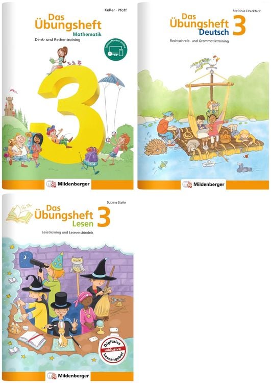 Produktbild: Sicher ins 4. Schuljahr &ndash; Paket: Rechnen &ndash; Schreiben &ndash; Lesen &ndash; Grammatik &middot; Klasse 3
