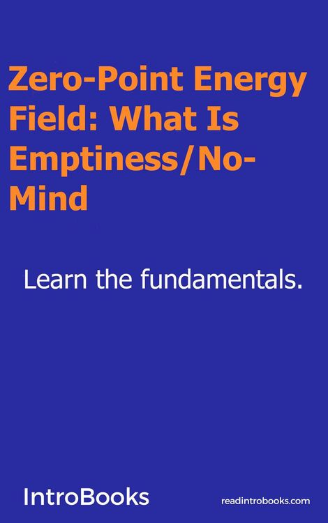 Produktbild: Zero-Point Energy Field: What Is Emptiness / No-Mind?