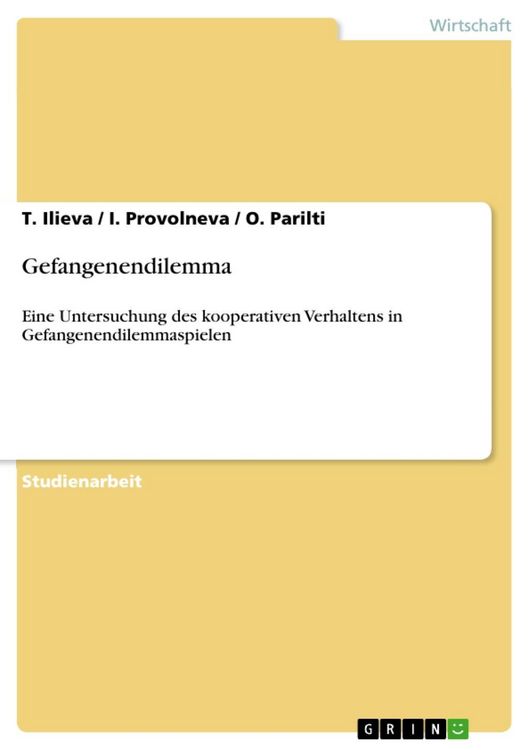Produktbild: Gefangenendilemma