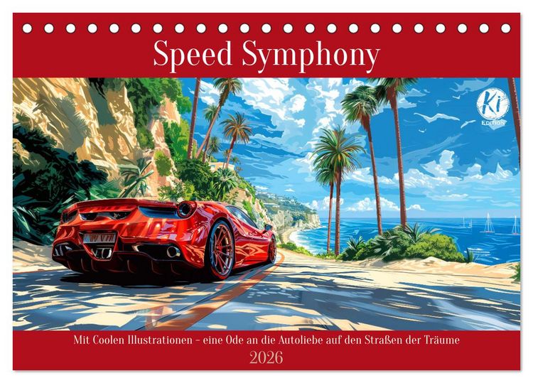 Produktbild: Speed Symphony (Tischkalender 2026 DIN A5 quer), CALVENDO Monatskalender