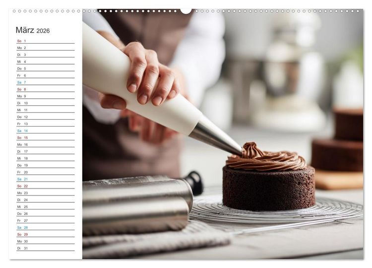 Produktbild: Mit Herz und Hand, Ich bin B&auml;cker (hochwertiger Premium Wandkalender 2026 DIN A2 quer), Kunstdruck in Hochglanz