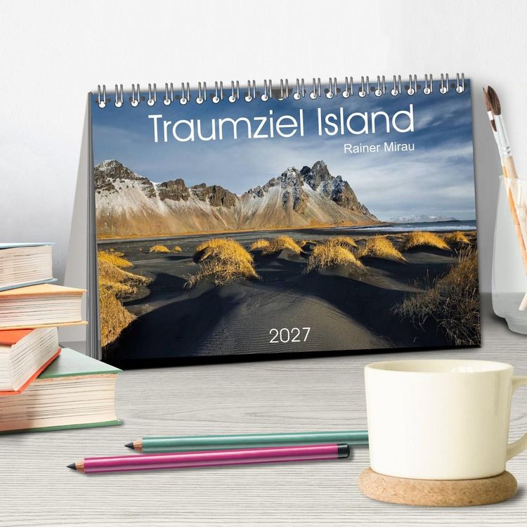 Produktbild: Traumziel Island 2027 (Tischkalender 2027 DIN A5 quer), CALVENDO Monatskalender