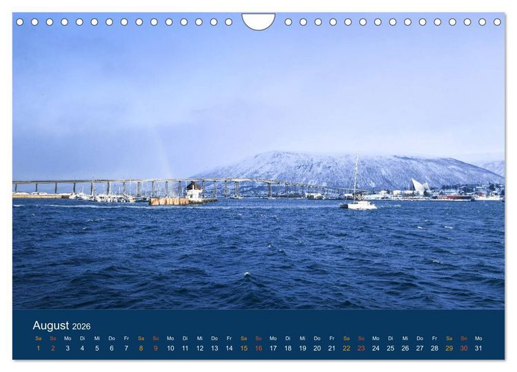 Produktbild: Troms&ouml;, eisiges Nord-Norwegen (Wandkalender 2026 DIN A4 quer), CALVENDO Monatskalender