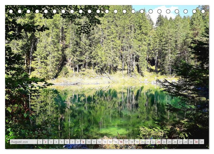 Produktbild: Mein Eibsee - Die Perle unterhalb der Zugspitze im Jahresverlauf (Tischkalender 2026 DIN A5 quer), CALVENDO Monatskalender