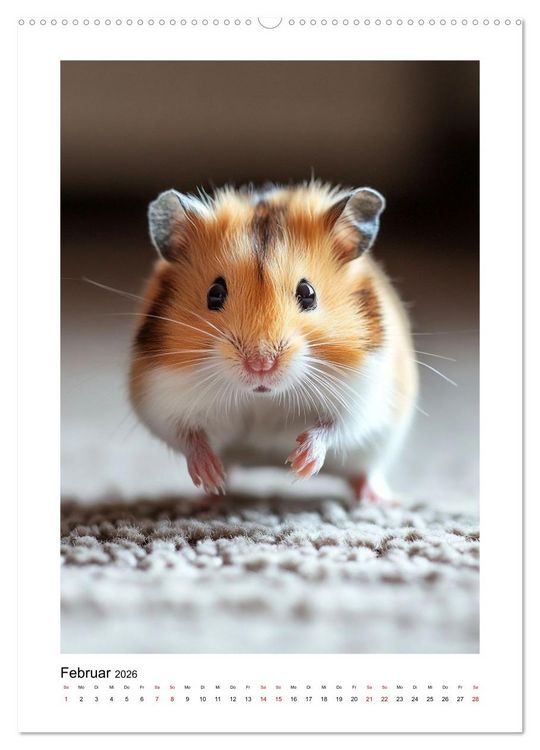 Produktbild: Goldhamster Geschichten (hochwertiger Premium Wandkalender 2026 DIN A2 hoch), Kunstdruck in Hochglanz