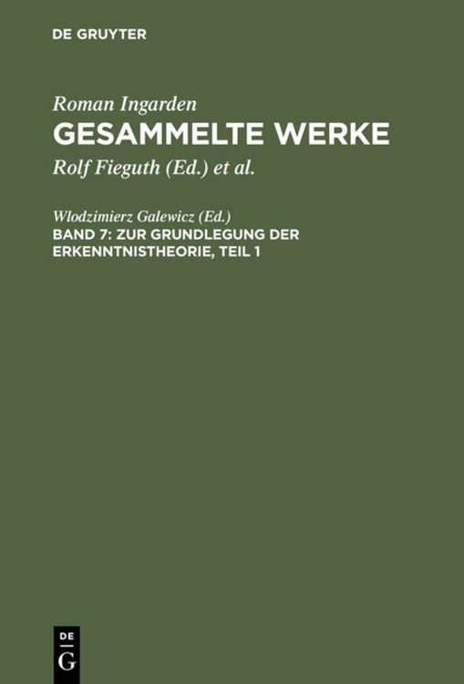 Produktbild: Zur Grundlegung der Erkenntnistheorie