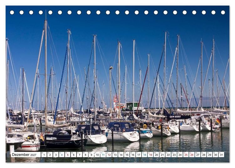 Produktbild: Die Ostseek&uuml;ste von Neustadt bis Travem&uuml;nde (Tischkalender 2027 DIN A5 quer), CALVENDO Monatskalender