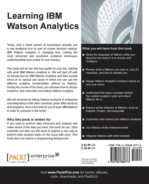 Produktbild: Learning IBM Watson Analytics