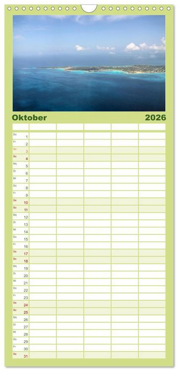 Produktbild: Familienplaner 2026 - Fidschi - Der faszinierende Inselstaat im S&uuml;dpazifik. mit 5 Spalten (Wandkalender, 21 x 45 cm) CALVENDO