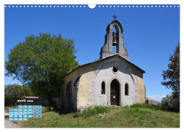 Produktbild: Chapelles historiques de Provence (Calendrier mural 2026 DIN A3 vertical), CALVENDO calendrier mensuel
