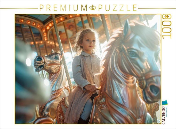 Produktbild: CALVENDO Puzzle Karussell | 1000 Teile Lege-Gr&ouml;&szlig;e 64x48cm Foto-Puzzle f&uuml;r gl&uuml;ckliche Stunden