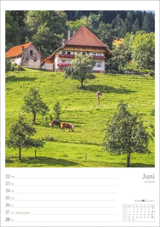 Produktbild: Landleben Wochenplaner 2026 - 53 Blatt mit Weisheit der Woche auf der Rückseite