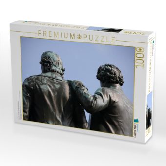Produktbild: CALVENDO Puzzle Goethe-Schiller-Denkmal in Weimar | 1000 Teile Lege-Gr&ouml;&szlig;e 64x48cm Foto-Puzzle f&uuml;r gl&uuml;ckliche Stunden