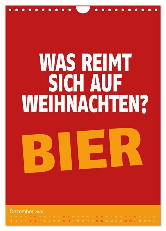 Produktbild: BIER Wandkalender -Trinken mit Stil (Wandkalender 2026 DIN A4 hoch), CALVENDO Monatskalender