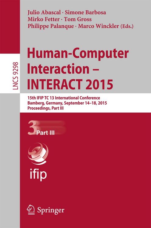 Produktbild: Human-Computer Interaction - INTERACT 2015