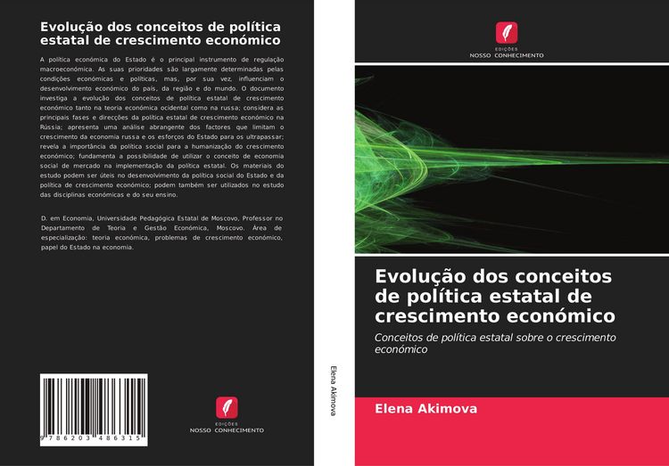 Produktbild: Evolu&ccedil;&atilde;o dos conceitos de pol&iacute;tica estatal de crescimento econ&oacute;mico