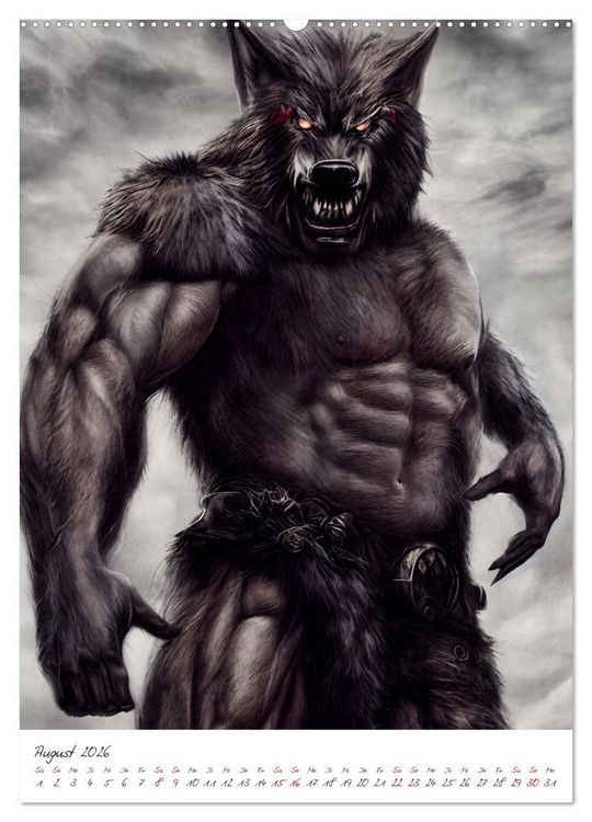 Produktbild: Dark Fantasy Art - Helden und Monster (Wandkalender 2026 DIN A2 hoch), CALVENDO Monatskalender