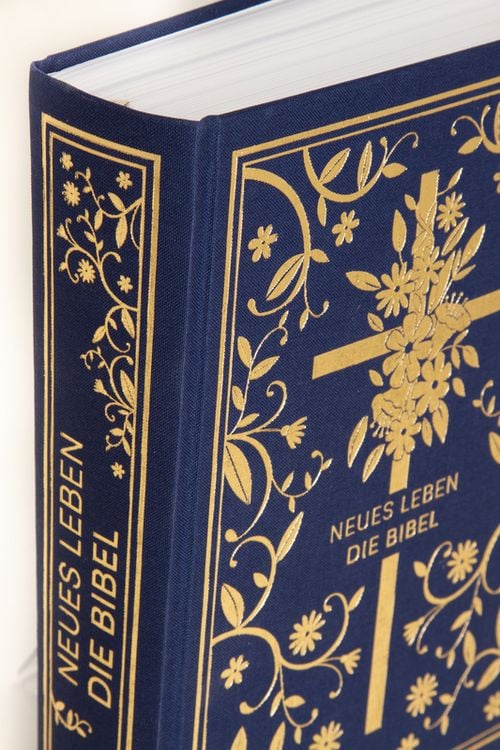 Produktbild: Neues Leben. Die Bibel - Golden Grace Edition, Marineblau