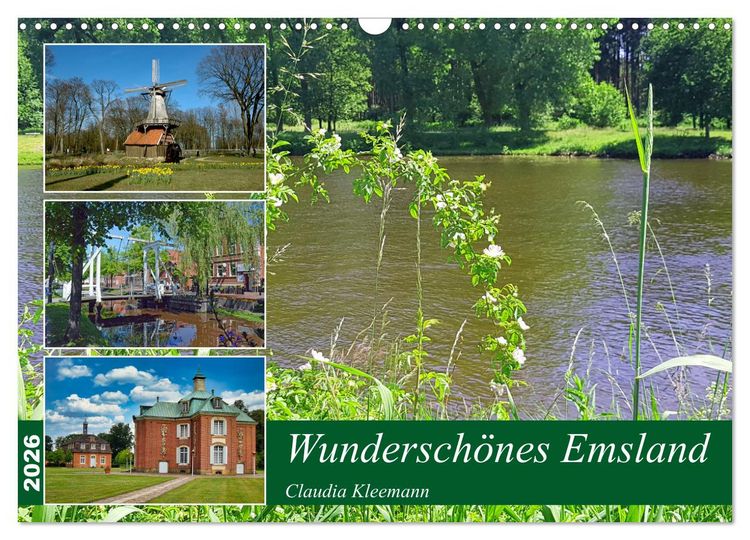 Produktbild: Wundersch&ouml;nes Emsland (Wandkalender 2026 DIN A3 quer), CALVENDO Monatskalender