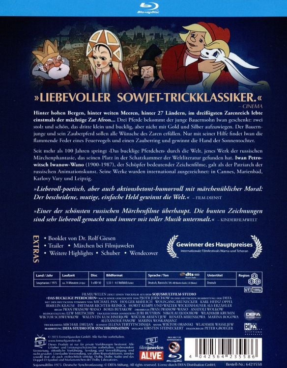 Produktbild: Das bucklige Pferdchen (1975) (Filmjuwelen / DEFA-M&auml;rchen)