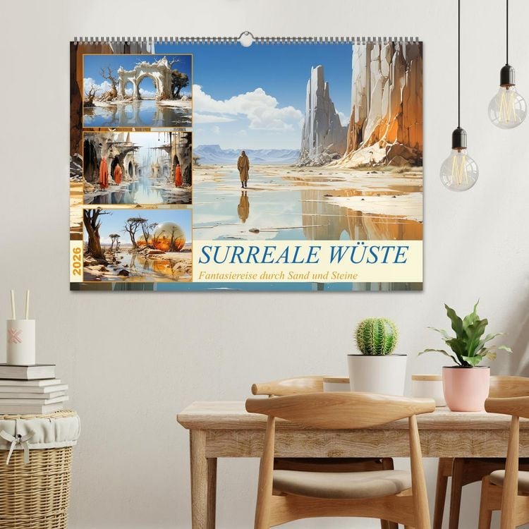 Produktbild: Surreale W&uuml;ste (Wandkalender 2026 DIN A2 quer), CALVENDO Monatskalender