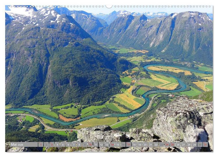 Produktbild: Norwegen (Wandkalender 2026 DIN A2 quer), CALVENDO Monatskalender