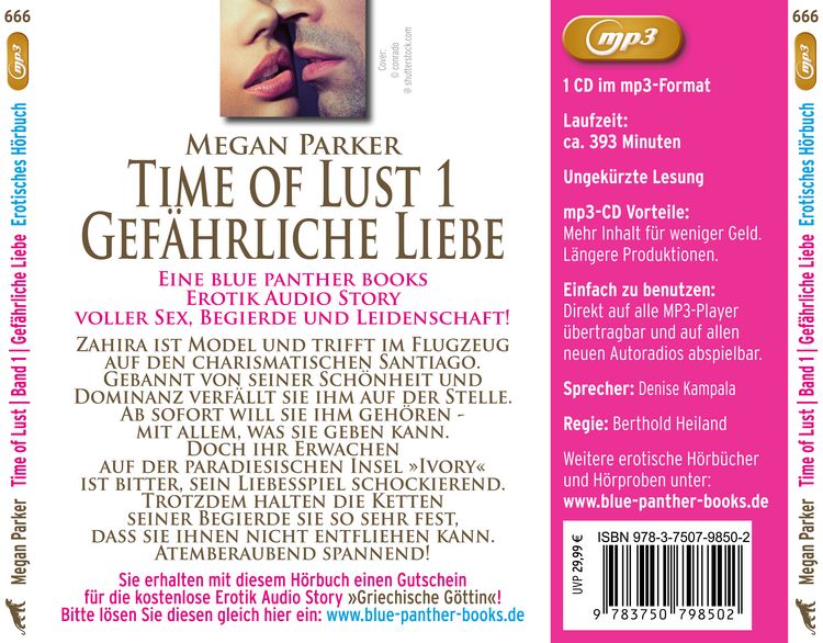 Produktbild: Time of Lust | Band 1 | Gefährliche Liebe | Erotik Audio Story | Erotisches Hörbuch MP3CD