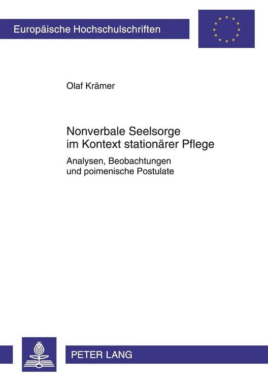 Produktbild: Nonverbale Seelsorge im Kontext station&auml;rer Pflege