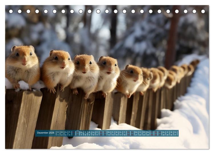 Produktbild: Nach Art der Lemminge (Tischkalender 2026 DIN A5 quer), CALVENDO Monatskalender