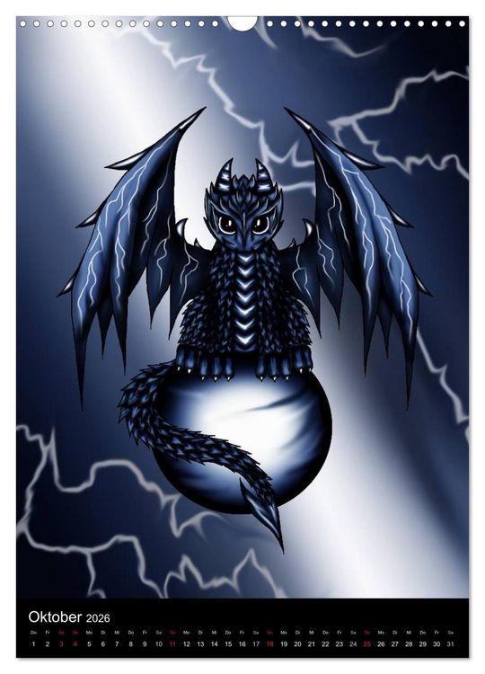 Produktbild: Drachen (Wandkalender 2026 DIN A3 hoch), CALVENDO Monatskalender