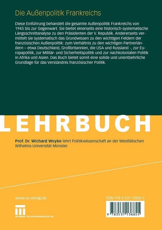 Produktbild: Die Au&szlig;enpolitik Frankreichs