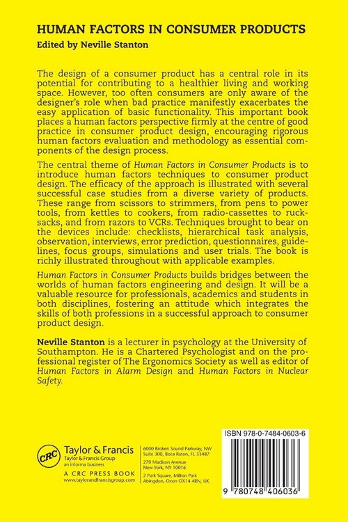 Produktbild: Human Factors In Consumer Products
