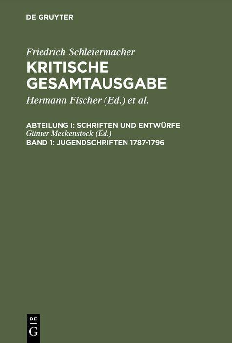Produktbild: Jugendschriften 1787-1796