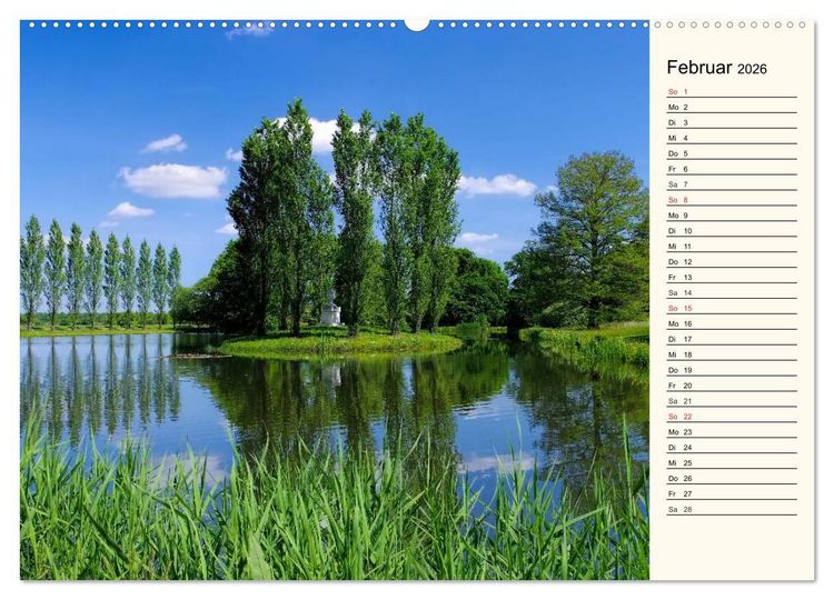 Produktbild: Spaziergang durch den W&ouml;rlitzer Park (Wandkalender 2026 DIN A2 quer), CALVENDO Monatskalender