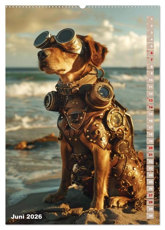Produktbild: Steampunk Fauna (hochwertiger Premium Wandkalender 2026 DIN A2 hoch), Kunstdruck in Hochglanz