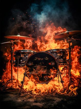 Produktbild: CALVENDO Puzzle Ein Motiv aus dem Kalender Musik on Fire | 1000 Teile Lege-Gr&ouml;&szlig;e 64x48cm Foto-Puzzle f&uuml;r gl&uuml;ckliche Stunden