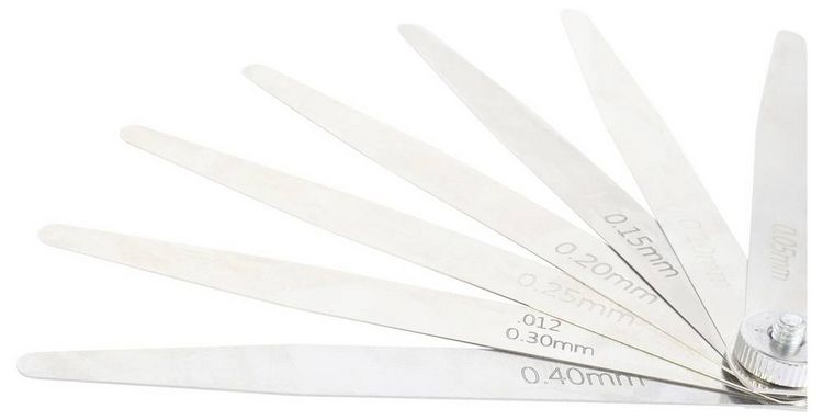 Produktbild: Dasqua 1820-0300 F&uuml;hlerlehre 0.05 - 1.00mm Anzahl Bl&auml;tter: 20 DIN 2275