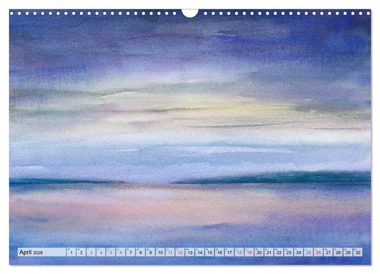 Produktbild: Komm mit ans Meer &ndash; Aquarelle (Wandkalender 2026 DIN A3 quer), CALVENDO Monatskalender