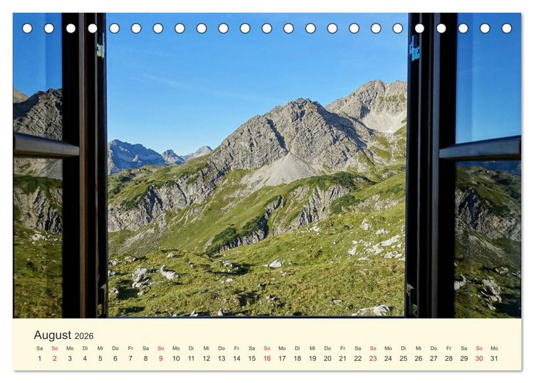 Produktbild: Wandergl&uuml;ck im Allg&auml;u (Tischkalender 2026 DIN A5 quer), CALVENDO Monatskalender