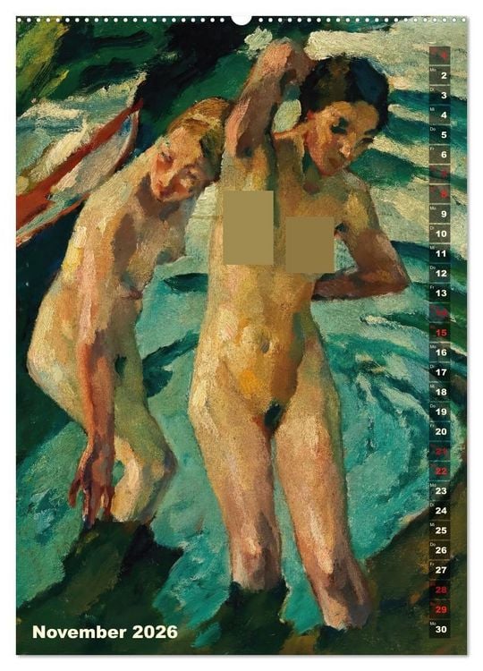 Produktbild: Leo Putz - Die Kunst der Sinnlichkeit (Wandkalender 2026 DIN A2 hoch), CALVENDO Monatskalender