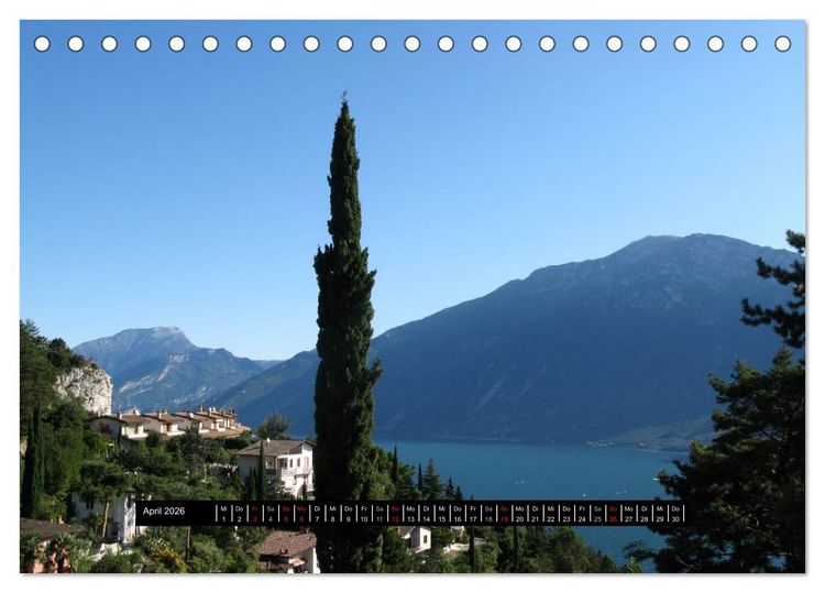 Produktbild: Gardasee (Tischkalender 2026 DIN A5 quer), CALVENDO Monatskalender