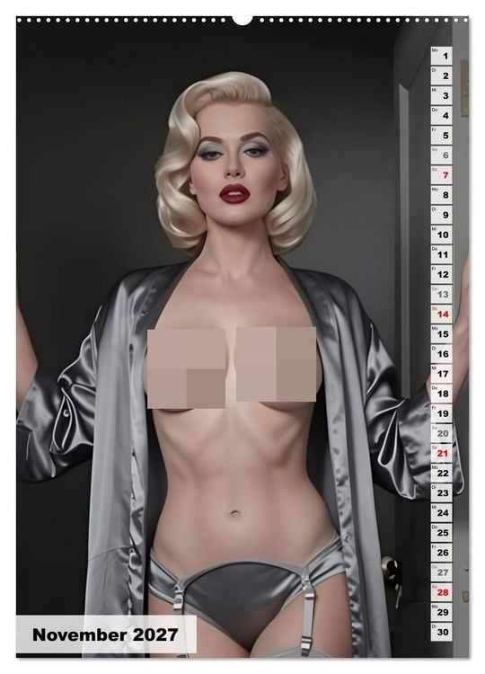 Produktbild: Pinup Engel (hochwertiger Premium Wandkalender 2027 DIN A2 hoch), Kunstdruck in Hochglanz